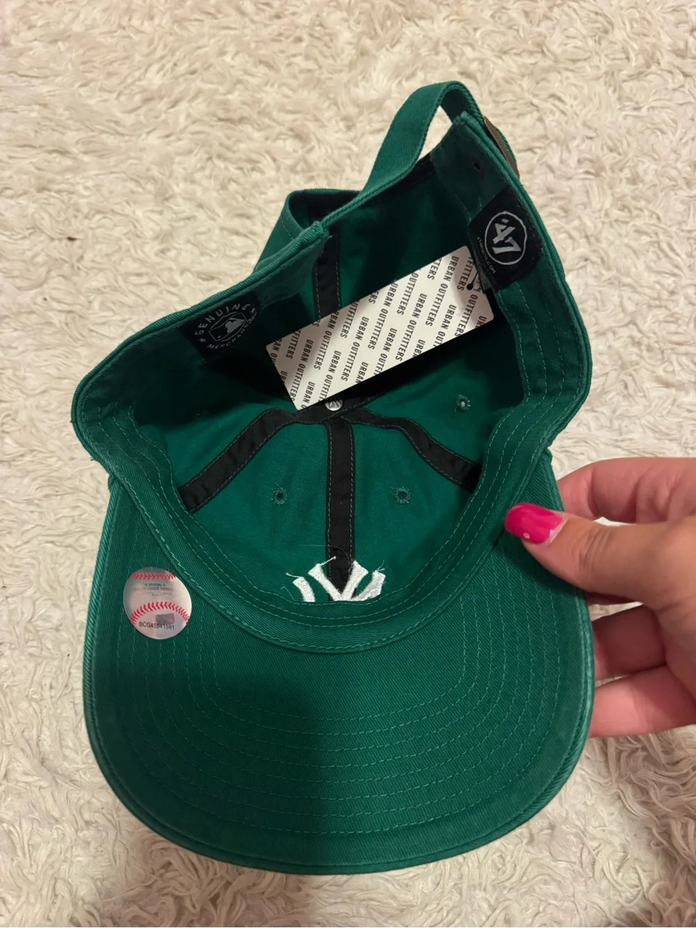 Green New York Yankees Clean Up Adjustable Cap